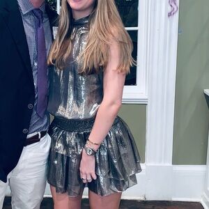 Ramy Brook high neck shimmer dress